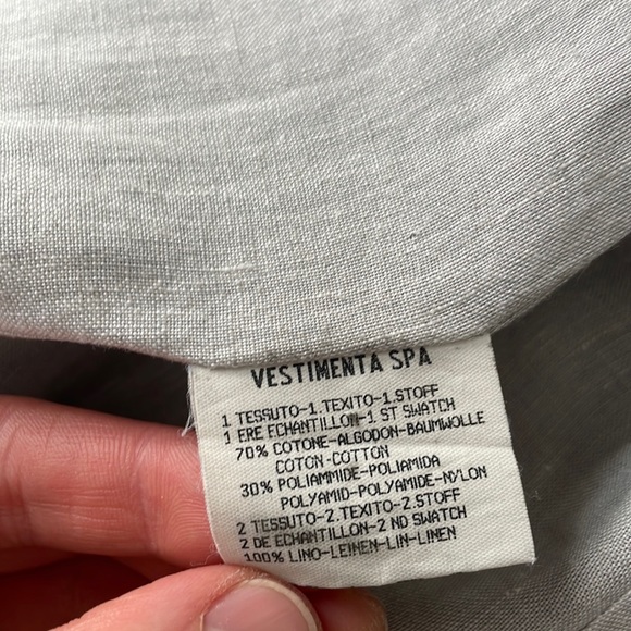 Giorgio Armani Cotton and linen shirt blazer - Picture 8 of 10